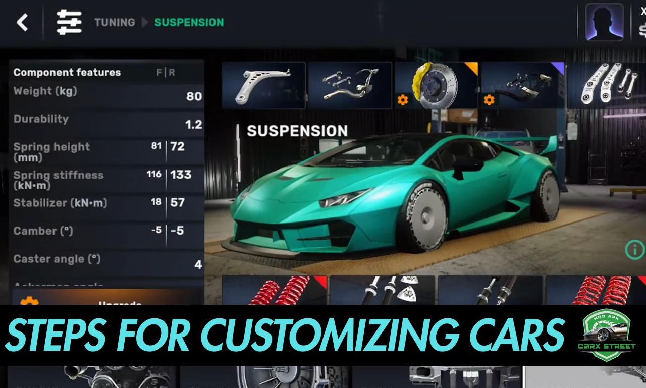 Steps For Customizing Cars In CarX Street APK